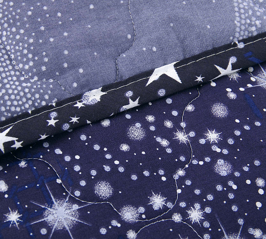 Постельное белье Стеганое покрывало на кровать «Песня звезд», бязь (160х210) фото
