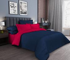Однотонное постельное белье Содалит, Сатин, Евро стандарт фото