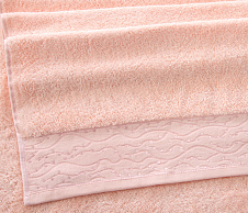 Постельное белье Махровое полотенце для рук и лица 50х90, Айова персик  фото