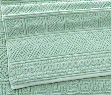Постельное белье Полотенце велюровое Саксония ментол (50х90) фото