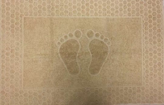 Постельное белье Махровое полотенце для ног Ножки Латте, 48х70 фото