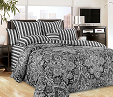 Постельное белье Пододеяльник 2-спальный Пейсли 14, сатин, 185х215 (1 шт) для одеяла 172х205 см фото