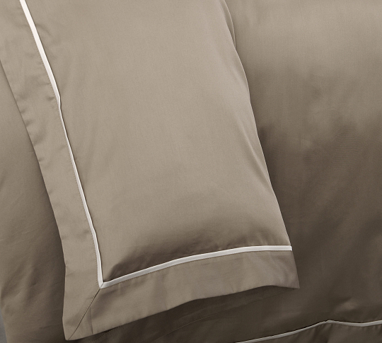 Однотонное постельное белье Ритм, мако-сатин 300ТС, Евро фото