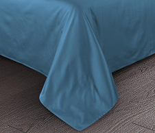 Постельное белье Простыня однотонная «Серо-голубой», мако-сатин 240х250 (1 шт) фото