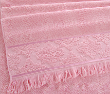 Постельное белье Полотенце махровое банное 100х150, Тоскана розовый фото