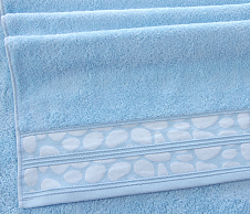 Постельное белье Полотенце махровое банное 70х140, Монтана светло-голубой  фото