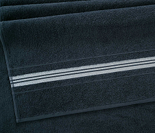 Постельное белье Полотенце махровое банное 70x130, Меридиан темно-серый фото