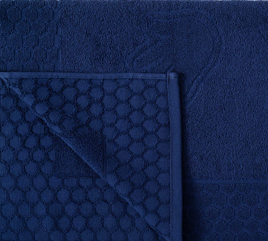 Постельное белье Махровое полотенце для рук Ручки Темно-синий, 50х70 фото