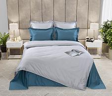Постельное белье Пододеяльник 1.5-спальный, Светло-серый, мако-сатин 300ТС, 150x215 для одеяла 140х205 фото