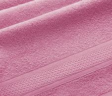 Постельное белье Махровое полотенце Утро розовый (50х90) фото