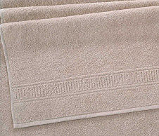 Постельное белье Полотенце махровое банное 70x130, Орнамент бежевый фото