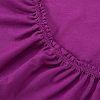 Постельное белье Трикотажная простынь на резинке 120х200 Фиолетовая, 100% хлопок фото