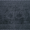 Постельное белье Махровое полотенце для рук Ручки антрацит, 50х70 фото