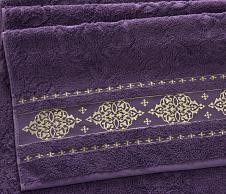 Постельное белье Махровое полотенце Роскошь аметист (100х150) фото