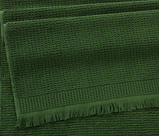 Постельное белье Полотенце махровое Дублин зеленый мох (70х140) фото