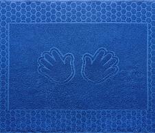 Постельное белье Махровое полотенце для рук Ручки синий, 50х70 фото