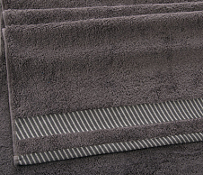 Постельное белье Полотенце махровое Базель серый шато (70х140) фото