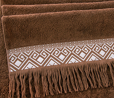 Постельное белье Полотенце махровое Индиана орех (50х90) фото
