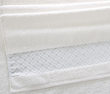 Постельное белье Махровое полотенце для рук и лица 50х90, Симпатия крем  фото
