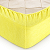 Постельное белье Махровая простыня на резинке (желтый) (160х200х30) фото