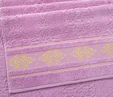 Постельное белье Полотенце махровое банное 100х150, Роскошь легкий розовый фото