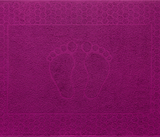 Постельное белье Махровое полотенце для ног Ножки яркая фуксия, 50х70 фото