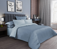 Однотонное постельное белье Хризолит, Сатин, Евро стандарт фото