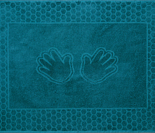 Постельное белье Полотенце махровое Ручки морская волна (50х70) фото