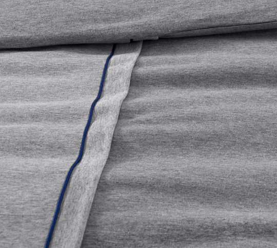 Комплект постельного белья с простыней на резинке «Эрл грей», меланж (1.5-спальный) фото