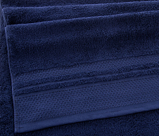 Постельное белье Махровое полотенце для рук и лица 50х90, Вермонт темно-синий  фото