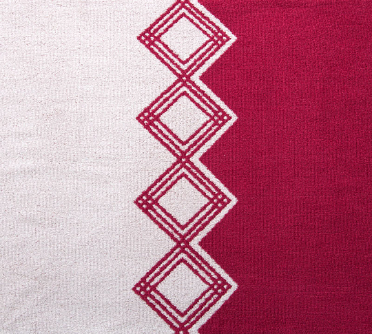 Постельное белье Махровое полотенце для рук и лица 50х90, Юта вишневый  фото