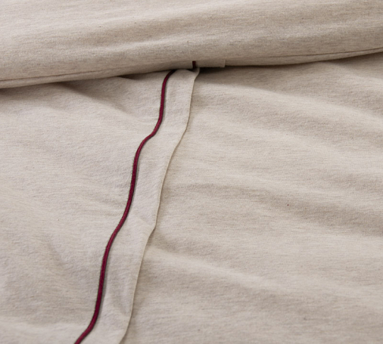 Комплект постельного белья с простыней на резинке «Цикорий», меланж (1.5-спальный) фото