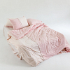 Комплект постельного белья с простыней на резинке 200х200 Ягодный, меланж, Евро фото