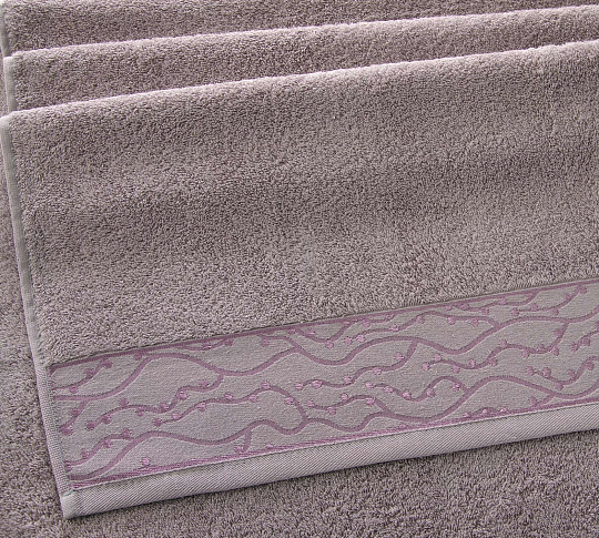 Постельное белье Полотенце махровое банное 70х140, Айова розовый крем  фото