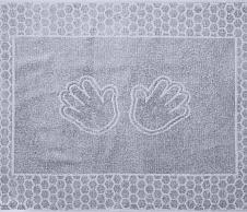 Постельное белье Махровое полотенце Ручки Платина (50х70) фото