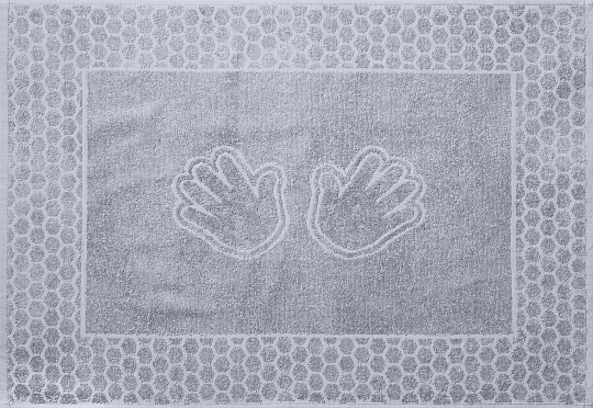 Постельное белье Махровое полотенце для рук Ручки Платина, 50х70 фото