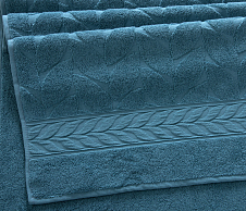 Постельное белье Полотенце махровое банное 70х140, Совершенство серо-голубой  фото