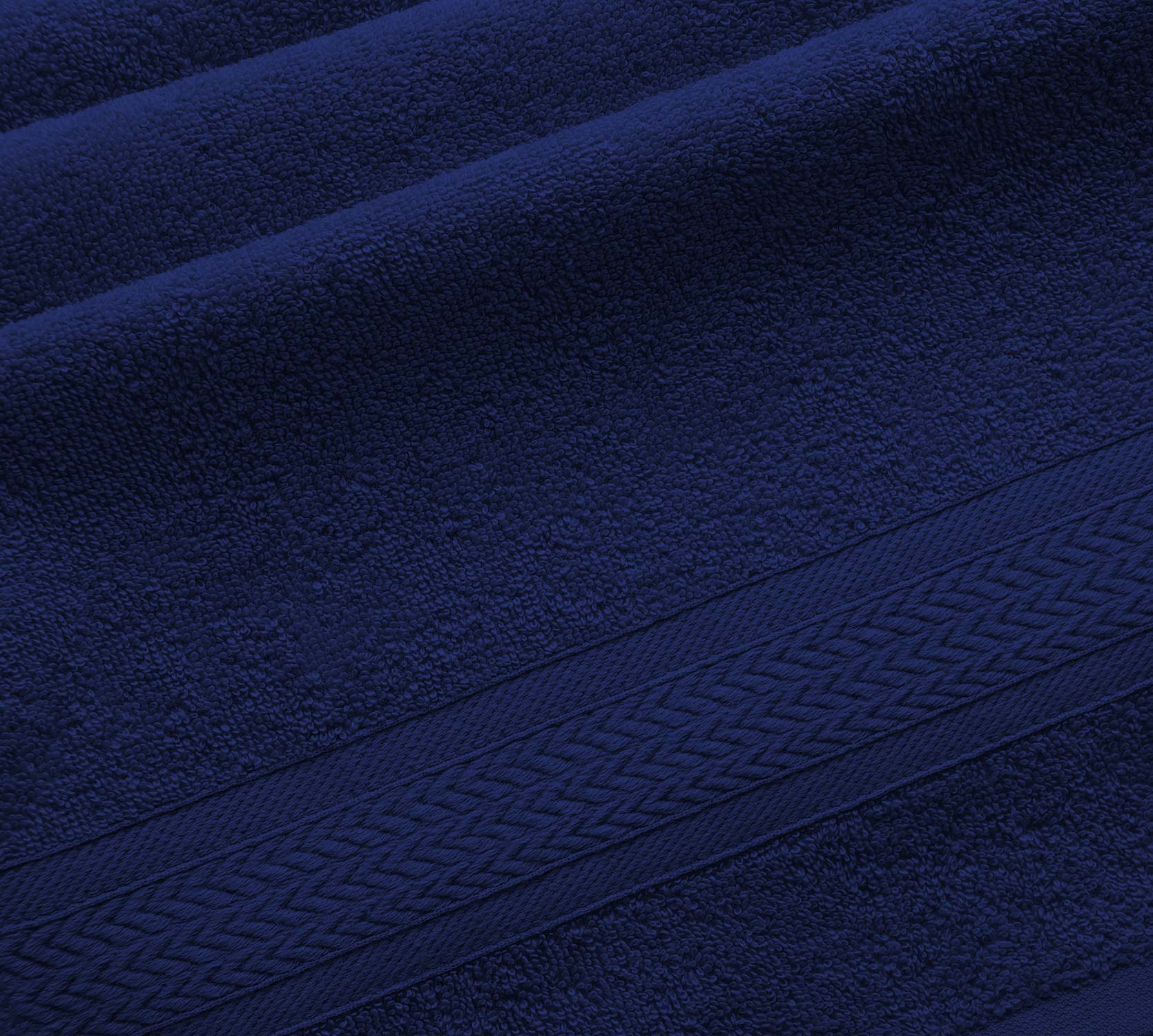 Постельное белье Махровое полотенце для рук и лица 50х90, Утро темно-синий  фото