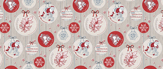 Постельное белье Набор для кухни Рождество 1 (фартук 60x70, прихватка 20x20, салфетка 47x60) фото