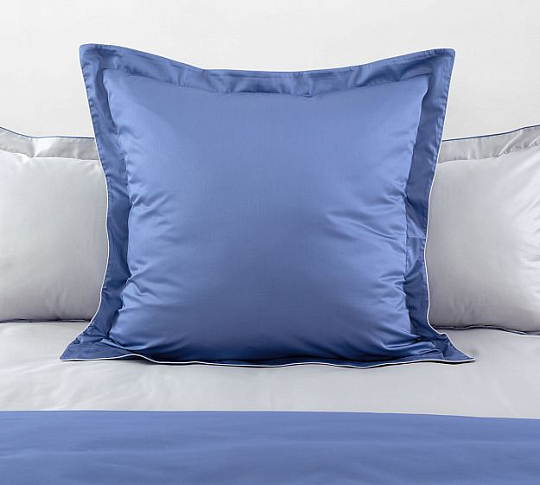Однотонное постельное белье Лунное сияние, мако-сатин, Евро стандарт фото