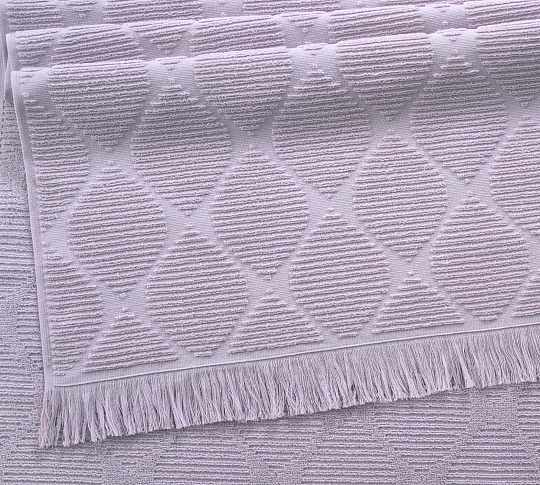 Постельное белье Махровое полотенце для рук и лица 50х90, Родос розовый крем фото
