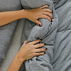 Комплект постельного белья без простыни Пуэр, Евростандарт 200х220, трикотаж, меланж фото
