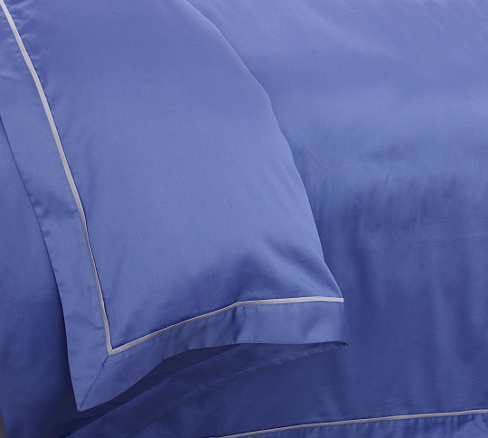 Однотонное постельное белье Ожидание, мако-сатин 300ТС, Евро стандарт фото