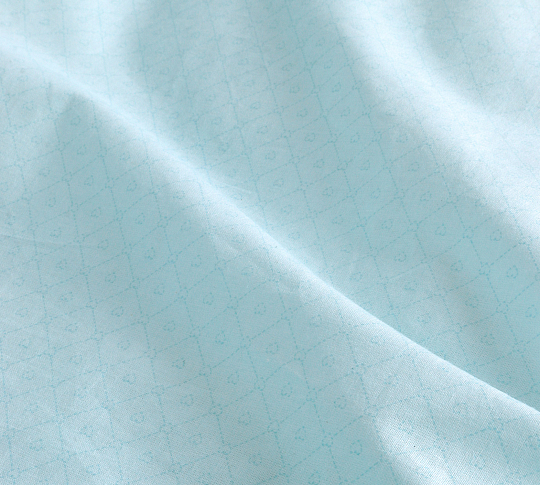Постельное белье Лазурный ирис, перкаль 125 г/м2, 2-спальное с евро простыней фото