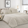 Комплект постельного белья с простыней на резинке 160х200 Имбирь, меланж, 2-спальный фото