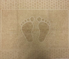 Постельное белье Махровое полотенце для ног Ножки Латте, 48х70 фото