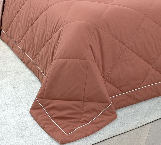 Постельное белье с одеялом Летний закат, перкаль, 1.5 спальное фото