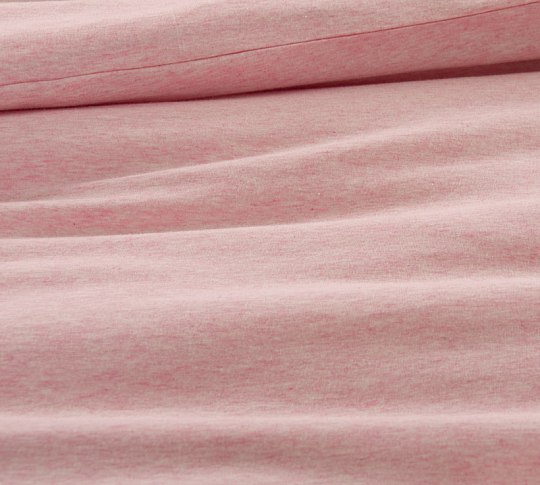 Комплект постельного белья с простыней на резинке 160х200 Ягодный, меланж, 2-спальный фото