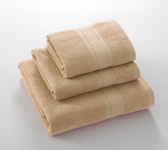Постельное белье Махровое полотенце для рук и лица 40х70, Утро латте  фото